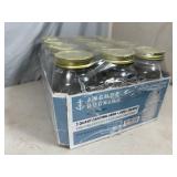 New Case of 12 Anchor Hocking 1 Quart Canning Jars with Lids - Regular Mouth