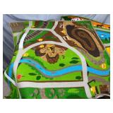 2 John Deere Play Rugs - Farm and Construction Site