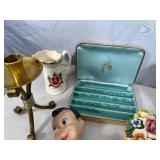 Assorted Collectibles, Steins, Wig, and More