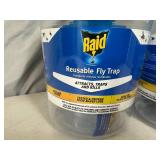 2 New Raid Reusable Fly Traps with Bait
