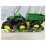 New John Deere Kids Monster Treads Tractor with Trailer