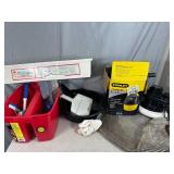 Portable Vac, Orbital Buffer, Window Washing Stuff, Drain Snake, and More