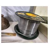 Hand Tools, Large Roll of Solder, Grease Gun, Soldering Gun, Etc