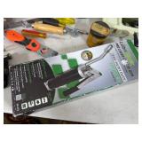 Hand Tools, Large Roll of Solder, Grease Gun, Soldering Gun, Etc