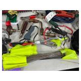 Jumper Cables, Hedge Trimmer, Hand Tools, Knee Pads, Shop Supplies, and More