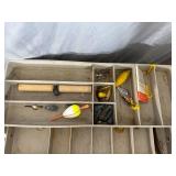 2 Tackle Boxes with Fishing Lures and Tackle