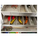 2 Tackle Boxes with Fishing Lures and Tackle