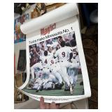 Assorted Collectibles, Vintage Hot Wheels, JFK Rocking Chair Figurine, Twins Posters, and More