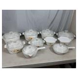 20 pc Set of Vintage Corningware Wildflower Baking / Serving Dishes