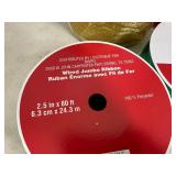 8 New Large Rolls of Decorative Wired Ribbon - $200 retail!