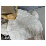 Assorted Quilts, Blankets, Sheets, Heated Blanket, Pillows, and More