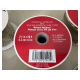 19 New Rolls of Decorative Wired Ribbon - $246 retail!