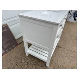 New allen + roth Canterbury 36-in White Undermount Single Sink Bathroom Vanity with Carrara Engineered Marble Top