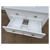 New allen + roth Canterbury 36-in White Undermount Single Sink Bathroom Vanity with Carrara Engineered Marble Top