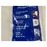 New 3 x 5 ft American Flag with Pole and Bracket