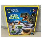 New National Geographic Dinosaur Advent Calendar with 24 Dinosaurs and T-Rex Tooth Replica