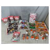 Assorted Candy, Halloween Suckers, Roca Bites, Tootsie Rolls, Blow Pops, Haribo, and More