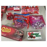 Assorted Candy, Chocolate Cherries, Dots, Tootsie Pops, Junior Mints, and More
