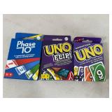 New Card Games, Uno, Uno Flip, Phase 10, Etc