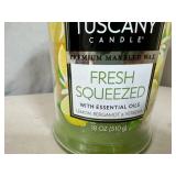New 18 oz Tuscany Premium Candle with Essential Oils