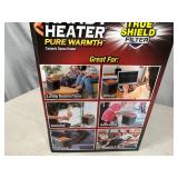 New Handy Heater Pure Warmth Ceramic Space Heater with LED Lights