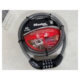 New Master Lock 5 ft Combination Cable Lock
