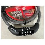 New Master Lock 5 ft Combination Cable Lock