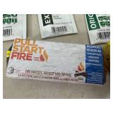 Pull Start Fire Starters, Poison Ivy Scrubs, Pain Relieving Gel