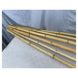 6 New Bamboo Tiki Torches
