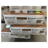 Lifeproof Shadow Hickory 6 MIL x 7.1 in. W x 48 in. L Click Lock Waterproof Luxury Vinyl Plank Flooring (18.73 sqft/case) (lot of 4)