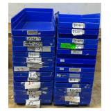 Blue Storage Bins lot of 29
