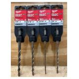 Milwaukee SDS Plus 2-Cutter Carbide tip lot of 4