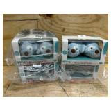 Baby GUND Spunky Puppy Rattle Booties Plush Baby Infant Shoes, Blue, One Size Fits All (lot of 8)