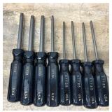Torx screwdriver lot of 8