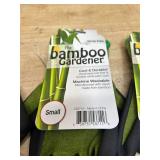 Bellingham Bamboo Gardener Unisex Palm-dipped Gardening Gloves Green S (lot of 4)