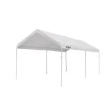 Ironton - Lot of 2 - Outdoor Canopy Tent 20ft. X 10ft. Commercial Strength Steel Frame Baked-on Powder-Coat Ripstop Cover White