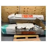 Ironton - Lot of 2 - Outdoor Canopy Tent 20ft. X 10ft. Commercial Strength Steel Frame Baked-on Powder-Coat Ripstop Cover White