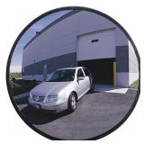 See All Outdoor Convex Safety Mirror, 30in. Dia., Acrylic, 35-Ft. View, Model# PLX030