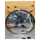 See All Outdoor Convex Safety Mirror, 30in. Dia., Acrylic, 35-Ft. View, Model# PLX030