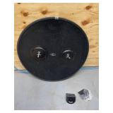 See All Outdoor Convex Safety Mirror, 30in. Dia., Acrylic, 35-Ft. View, Model# PLX030