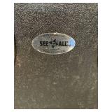 See All Outdoor Convex Safety Mirror, 30in. Dia., Acrylic, 35-Ft. View, Model# PLX030