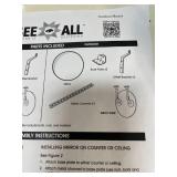 See All Outdoor Convex Safety Mirror, 30in. Dia., Acrylic, 35-Ft. View, Model# PLX030