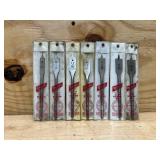 Milwaukee Flat Boring Bits (lot of 7)