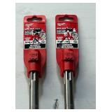 Milwaukee SDS MAX 4-Cutter Solid Carbide lot of 2