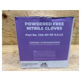 TAC Global Solutions POWDERED FREE NITRILE GLOVES size LG