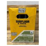 Liquid Nails Subfloor & Deck box of 24