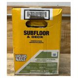 Liquid Nails Subfloor & Deck box of 24