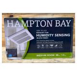 Hampton Bay Exhaust Fan Humidity Sensing White Finish