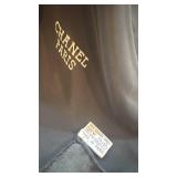 Chanel Paris Silk Scarf 34x33 Inches with Chain and Jewel Motif
