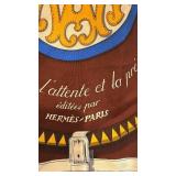 Hermes Paris 35x34 Silk Scarf with Equestrian Design